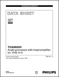 TDA9605H/N1 datasheet: Audio processor with head amplifier for VHS hi-fi TDA9605H/N1