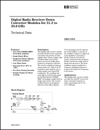 DRR1-2311 datasheet: Digital radio receiver down modul for 21.2 to 23.6 GHz DRR1-2311