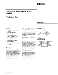 MGS-70008 datasheet: Reflective SPDT GaAs MMIC switch MGS-70008