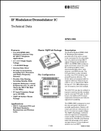 HPMX-5002-TR1 datasheet: IF modulator, demodulator IC HPMX-5002-TR1