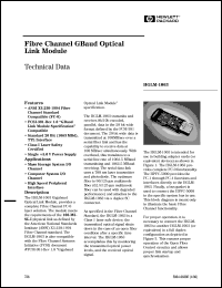 HGLM-1063 datasheet: Fibre channel gbaud optical link module HGLM-1063