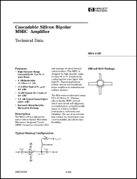 MSA-1120 datasheet: Cascadable silicon bipolar MMIC amplifier MSA-1120