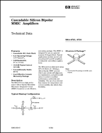 MSA-0735 datasheet: Cascadable silicon bipolar MMIC amplifier MSA-0735