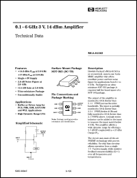 MGA-81563-TR1 datasheet: 0.1-6GHz 3V, 14dBm amplifier MGA-81563-TR1