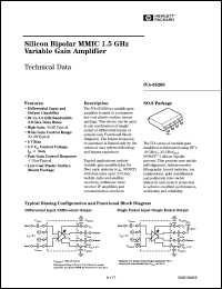 IVA-05208-STR datasheet: Silicon bipolar MMIC 1.5GHz variable gain amplifier IVA-05208-STR