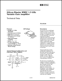IVA-05128 datasheet: Silicon bipolar MMIC 1.5GHz variable gain amplifier IVA-05128