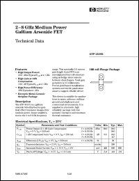 ATF-45101 datasheet: 2-8GHz medium power gallium arsenide FET ATF-45101