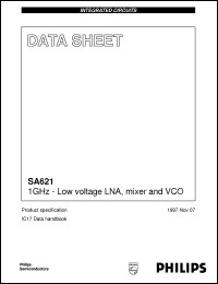 SA621DH datasheet: 1GHz - Low voltage LNA, mixer and VCO SA621DH