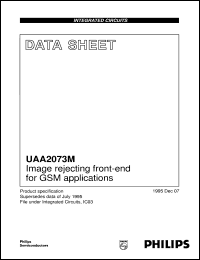 UAA2073M/C1 datasheet: Image rejecting front-end for GSM applications UAA2073M/C1