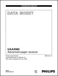UAA2080T/V1 datasheet: Advanced pager receiver UAA2080T/V1