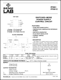 IP5561CD datasheet: Switched mode power supply control circuit IP5561CD