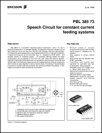 PBL38573/1SOS datasheet: High circuit for constant current feeding systems PBL38573/1SOS