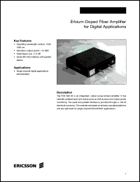 PGE60803 datasheet: Erbium-doped fiber amplifier for digital applications PGE60803