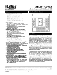 ISPLS1024-100LT100 datasheet: 100 MHz in-system prommable high density PLD ISPLS1024-100LT100