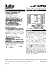 ISPLS1024-60LH/883 datasheet: 60 MHz in-system prommable high density PLD ISPLS1024-60LH/883