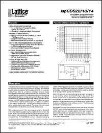 ISPGDS14-7P datasheet: In-system programmable 3.3V generic digital switch ISPGDS14-7P