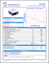 V061ME01 datasheet: 45-77 MHz VCO (Voltage Controlled Oscillator) V061ME01