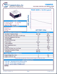 V580ME02 datasheet: 900-960 MHz VCO (Voltage Controlled Oscillator) V580ME02