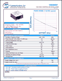 V602ME07 datasheet: 1440-1670 MHz VCO (Voltage Controlled Oscillator) V602ME07