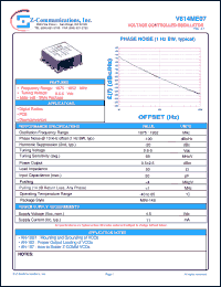 V614ME07 datasheet: 1875-1952 MHz VCO (Voltage Controlled Oscillator) V614ME07