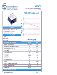 V630ME10 datasheet: 2800-2870 MHz VCO (Voltage Controlled Oscillator) V630ME10