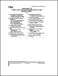 AB28F400BX-B90 datasheet: 4-Mbit(256K x 16, 512K x 8) boot block flash memory family. Access speed 90 ns AB28F400BX-B90