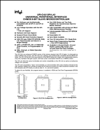 N87C42 datasheet: Universal peripheral interface CHMOS 8-bit slave microcontroller. 4K OTP N87C42