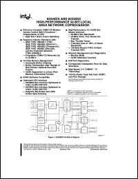A82596DX datasheet: High-performance 32-bit local area network coprocessor A82596DX