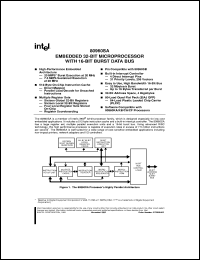 S80960SA-20 datasheet: Embedded 32-bit microprocessor with 16-bit burst data bus S80960SA-20