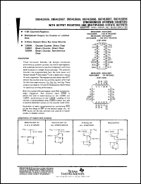 SNJ54LS697J datasheet:  SYNCHRONOUS UP/DOWN COUNTERS WITH OUTPUT REGISTERS AND MULTIPLEXED 3-STATE OUTPU SNJ54LS697J