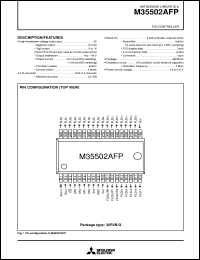 M35502AFP datasheet: FLD controller M35502AFP