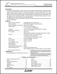 M30218FCFP datasheet: Single chip 16-bit CMOS microcomputer. RAM size 12K bytes, ROM size 128K bytes M30218FCFP