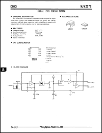 NJM2072D datasheet: Signal level sensor system NJM2072D