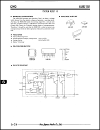 NJM2102D datasheet: System reset IC NJM2102D