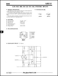 NJM2137V datasheet: Ultra wide band, high slew rate single operational  amplifier NJM2137V