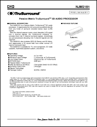 NJM2181L datasheet: 3D audio processor NJM2181L