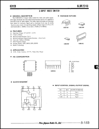 NJM2249L datasheet: 3-input video switch NJM2249L