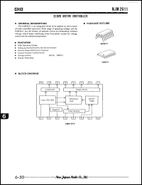 NJM2611D datasheet: Servo motor controller NJM2611D