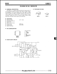 NJM311M datasheet: Precision voltage comparator NJM311M