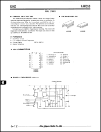 NJM556D datasheet: Dual timer NJM556D