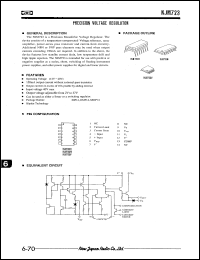 NJM723M datasheet: Ptrcision voltage regulator NJM723M