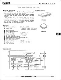 NJU3421AF datasheet: VFD controller driver NJU3421AF