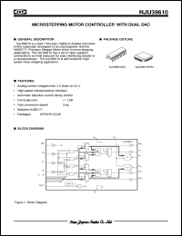 NJU39610FM2 datasheet: Microstepping motor controller with dual dac NJU39610FM2