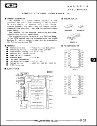 NJU6014V datasheet: Remote control commander IC NJU6014V