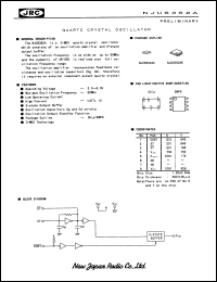 NJU6362AE datasheet: Quartz crystal oscillator NJU6362AE