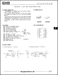 NJU6402BM datasheet: RS232C line driver/receiver NJU6402BM