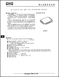 NJU6453AFC1 datasheet: 80 output BIT MAP LCD extension driver NJU6453AFC1