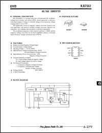 NJU7662D datasheet: Voltage converter NJU7662D