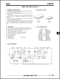 NJU9702D datasheet: Single chip digital delay IC NJU9702D