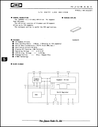 NJU6437C datasheet: 1/4 duty LCD driver NJU6437C